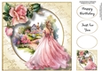 English Country Garden Beauty - Pink 8x8