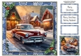 Vintage Car Christmas 2 (No Bow) 8x8