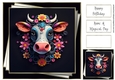 3d Faux Paper Art - Cow