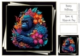 3d Faux Paper Art - Gorilla