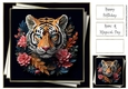 3d Faux Paper Art - Tiger