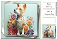 3D Faux Paper Art - Dog