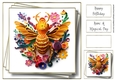 3D Faux Paper Art - Bee