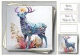 3D Faux Paper Art - Stag