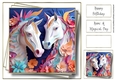 3D Faux Paper Art - Horses