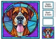 Stained Glass Dog Portrait - Boxer