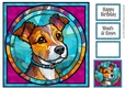 Stained Glass Dog Portrait - Jack Russell