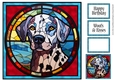 Stained Glass Dog Portrait - dalmation,