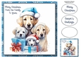 Merry Christmas Family - Dogs 8x8