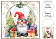 Christmas Gnome & Presents 1 8x8