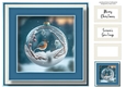 Bird In Snowy Christmas Bauble 1 8x8 - No Flowers