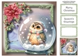 Gorgeous Owl Snowglobe 2 8x8