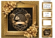 Picture Perfect - Gold Art Nouveau - Hedgehog 8x8