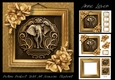Picture Perfect - Gold Art Nouveau - Elephant