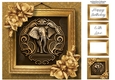 Picture Perfect - Gold Art Nouveau - Elephant 8x8