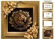 Picture Perfect - Gold Art Nouveau - Lion 8x8