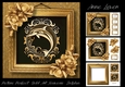 Picture Perfect - Gold Art Nouveau - Dolphin