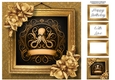 Picture Perfect - Gold Art Nouveau - Octopus 8x8