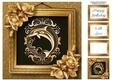 Picture Perfect - Gold Art Nouveau - Dolphin 8x8