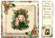 The Vintage Christmas Stamp - Lady Holly 8x8