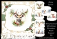 Watercolour Christmas Reindeer Multi Topper Kit