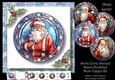 Santa Circle Stained Glass Christmas Multi Topper Kit