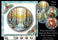 Mixed Christmas 1 Stained Glass Circle Multi Topper Kit