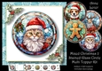 Mixed Christmas 2 Stained Glass Circle Multi Topper Kit