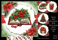 Mixed Red Poinsettia With Decoupage Multi Topper Kit