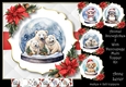 Animal Snowglobes 2 With Decoupage Multi Topper Kit