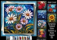 Gorgeous Stained Glass Flowers 4 Multi Topper Kit