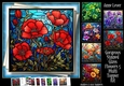 Gorgeous Stained Glass Flowers 5 Multi Topper Kit