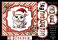 Christmas Cats In Santa Hats 1 Multi Topper Kit
