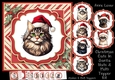 Christmas Cats In Santa Hats 2 Multi Topper Kit