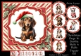 Christmas Dogs In Santa Hats 4 Multi Topper Kit