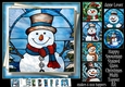 Happy Snowman Stained Glass Christmas Multi Topper Kit