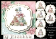 Pink Christmas Snowman Multi Topper Kit