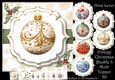 Vintage Christmas Bauble 3 Multi Topper Kit