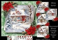 Decorated Winter Cottage With Decoupage Multi Topper Kit