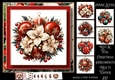 Red & Teal Christmas Ornaments Multi Topper Kit