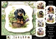 Watercolour Puppy In A Basket 3 Multi Topper Kit