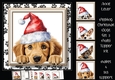 Peeking Christmas Dog Set 3 Multi Topper Kit
