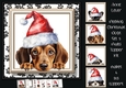 Peeking Christmas Dog Set 5 Multi Topper Kit