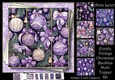 Purple Vintage Christmas Baubles Multi Topper Kit
