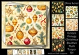 Golden Vintage Christmas Baubles Multi Topper Kit