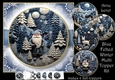 Blue Felted Winter Multi Topper Kit
