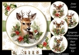Gorgeous Watercolour Christmas Deer Multi Topper Kit