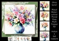 Mixed Watercolour Floral Vase Multi Topper Kit