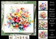 Mixed Watercolour Floral Bouquet Multi Topper Kit