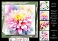 Mixed Watercolour Floral 3 Multi Topper Kit